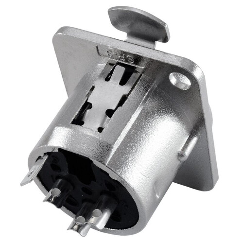 XLR Female Jack 3 Pin - Panel Mount Jacks D Series Size XLR-F - 20 PACK 2