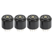 12x 9Pin Bakelite Vacuum Tube Socket Saver Base for 12AX7 12AU7 ECC82 ECC83 Amps, 12 Pcs