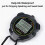 5X Digital Sports Stopwatch, 10Lap /Split Memory Stopwatch Count Down Timer, Large Display Waterproof 12/24 Hour Clock 4