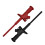 4pcs Quick Test Hook Clip Professional Insulated High Voltage Flexible Testing Probe 4mm Banana Socket Red and Black 4