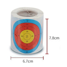 2X Target Paper Self-Adhesive Target Paper Sticker is Small Convenient and Easy to Carry Multicolor