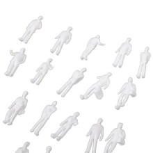 300 Stueck HO Massstab 1 : 100 Weisse Zug Modell Figuren Zug Figuren
