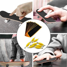 24 Pack Fingerboard Grip Tape Sticky Foam Sticker Replacement + Screwdriver Tool Nut Driver for Finger Skateboards