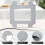 24 Pack Cleaning Cloths Accessories for  Winbot W2S / W2S Omni Window Cleaning Robots, Washable Microfibre Wipes 10