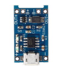 40Pcs 5V 1A 18650 Lithium Battery Charging Board TP4056 Lithium Battery Charging Board Micro-USB Charge Module Protect