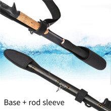 2X Black Hat Long Style Adjustable Fishing Rod Storage Bag, Fishing Rod Protection Bag, Suitable for Outdoor Fishing.