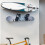 4 Pcs Horizontal Snowboard Wall Racks, Wall Mount Clips Storage Hanger Display Rack SKi Board Storage 3