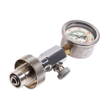 2X Controllore per Prove di Pressione Bombole D'Aria per Immersioni Subacquee Din 232/300 Bar con Manometro 400Bar/6000Psi