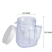 För Blender-Ersättningsdelar, 4937 Osterizer Blender Burk Tillbehör, Cup Plastburkar med Lock (6 Förpackning)