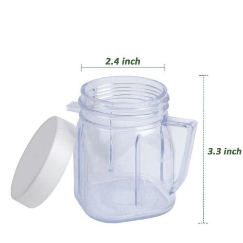 For  Blender Replacement Parts, 4937  Osterizer Blender Jar Accessory, Cup  Plastic Jars with Lids (6 Pack)