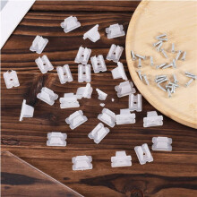 200 Clips de Fixation pour Bande LED, Supports de Fixation pour Corde Lumineuse Néon avec Vis pour Lumières de 5 à 6 mm de Large
