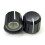 40 Stücke Potentiometer Steuerung Knobs für Elektrische Gitarre Volume Tone Knobs Schwarz D Typ 6mm 4