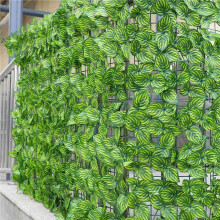 2X Cerca de Plantas Artificiales Paneles de Cerca de Hoja Verde Pantalla de Cerca de Privacidad para la Decoración del Patio del Jardín del Hogar