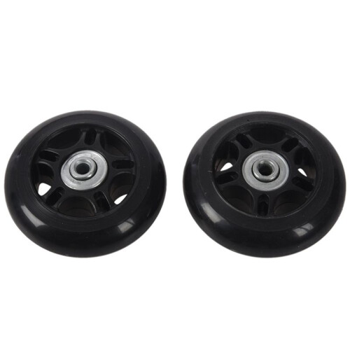 20Set 64X18mm Luggage Suitcase / Inline Outdoor Skate Replacement Wheels Black 2