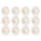 Ensemble de 96 Ronds de Serviette, Décoration de Table de Boucle de Serviette de Mariage en Perles Blanches 2