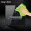 Wall Light  2 Gang Tempered Glass Panel  LED Night Light Black Pass Through 3