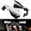 4x White Universal Motorcycle Handguard Motocross Hand Guard Protector for Motorcycle 22mm Handlebar Protector 3