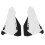 4x White Universal Motorcycle Handguard Motocross Hand Guard Protector for Motorcycle 22mm Handlebar Protector 9