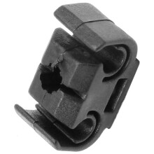 200PCS 2 Point Brake Pipe Retaining Clip Holder Bracket 811611797 Double Conduit Base Brake Cable Clip 4.75mm Black
