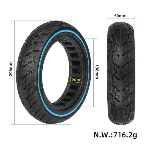 2X Pneu Solide 81/2x2(50/75-6.1) pour Scooter M365/1S/Pro/Pro2/Mi3 2