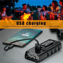 2X Phares de Vélo Puissants de 7000 Lumens à L'Avant et à L'Arrière, Phare de Vélo étanche Rechargeable USB Super Lumineux à 5 LED