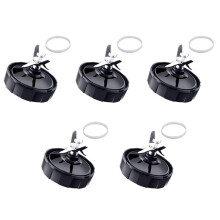 5X 7 Fins Extractor Blades for Blender Replacement Parts with Washer Rubber for Nutri Auto IQ BL486 BL642