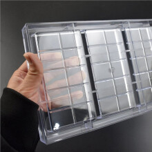 4X Polycarbonate Chocolate Bar Mold for Candy Making, Baking and Candy Snacks,Durable Appliance for Professional Bakery.