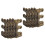 30PC Skiffers Baseboard Corner Protectors,Solid Brass Skirting Board Protectors,Baseboard Corner Protectors Bronze 2