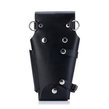 3X Étui de Coiffure en Cuir Outils Sac à Ciseaux Porte-Pochette de Coiffeur Rivet Sac à Main Taille Réglable Ceinture D'Épaule