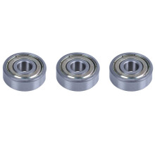 3 Pcs 8 x 24 x 8mm Metal Shielded Deep  Miniature  Bearing Metal 628Z