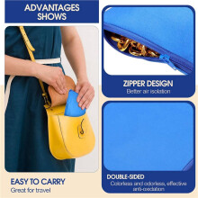 16 Bolsas de Almacenamiento de Plata con Cremallera, Bolsas Antideslustre, Bolsas de Plata, Bolsas Protectoras para Guardar Joyas de Plata