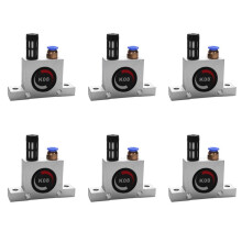 6X 1/4 Pneumatic Turbine Vibrators Silent Golden Industrial Vibrator for Hopper Industrial Pneumatic Type K8