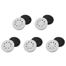 10PCS 5 Inch(125mm) 8-Hole Soft Sponge Interface Pad for Sanding Pads and Hook and Loop Sanding Discs