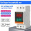 3X Dual Display Combination Rail Type Single Phase Digital Meter Digital Din Rail Power Meter AC Voltmeter Ammeter 5