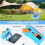 3X Rechargeable Solar LED Spotlight - USB Outdoor Floodlight, Powerful Projector Construction Lamp 5