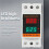 3X Dual Display Combination Rail Type Single Phase Digital Meter Digital Din Rail Power Meter AC Voltmeter Ammeter 8