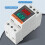 3X Dual Display Combination Rail Type Single Phase Digital Meter Digital Din Rail Power Meter AC Voltmeter Ammeter 9