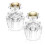 Bathroom Faucet Knobs Replacement, Bathtub Faucet Handles 2 Pair Hot and Cold 4 Knobs for Delta LDR Delex Peerless 2