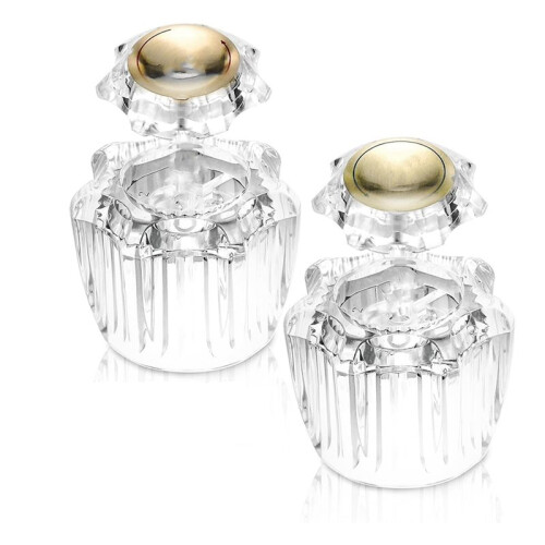 Bathroom Faucet Knobs Replacement, Bathtub Faucet Handles 2 Pair Hot and Cold 4 Knobs for Delta LDR Delex Peerless 2