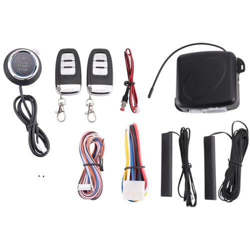 Car SUV PKE Keyless Entry Engine Start Alarm System Push Button Start System Remote  Stop