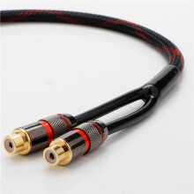 2pcs 30cm RCA Y Splitter Cable, Audio Jack Adapter, Male to 2 Female Connectors,DIY Audio Equipment