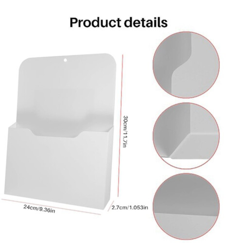 6X Practical Magnetic Wall File Holders  Holder Whiteboard Versatile Storage Box Desktop Container Easy to Store