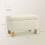 Homcom Taburete con Almacenaje Beige 60 x 38 x 40 cm 3