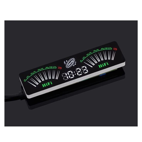 2X Voice-Activated Music Pointer LED Display with Adjustable Sensitivity Voice Controlled Music Spectrum 2
