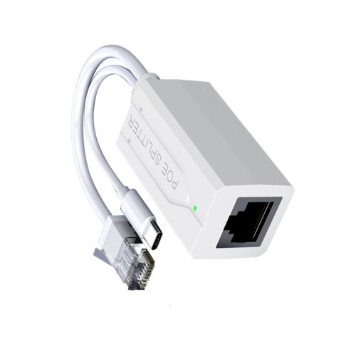 2X 100Mbps USB Type C PoE Splitter 48V to 5V for Various Electronic Networking Transmission