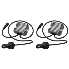 2X para Adaptador de Cabo Automotivo Starlink com Conversor Elevador, Cabo de Alimentação de 12 V com Plugue de Cigarro de 10-28 V A 30 V, 3,5 A
