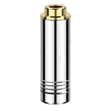2X Prise Jack Audio Femelle écouteur Stéréo Symétrique 4.4mm 5 Pôles Adaptateur Métallique Connecteur de Fil pour Casque Argent