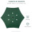 Outsunny Sombrilla de Jardín Verde 196 x 196 x 204 cm 4