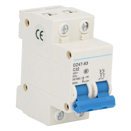 DZ47-63Μικροαυτόματος διακόπτης 2P400V32A Ελαφρύς και καλός ανοχής στρέψης