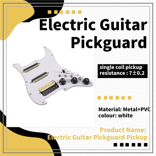 ST Elgitarr Pickup Ledningar Laddade FöRtråDade Pickup Gitarr Pickguard Skrapplatta Pickup-Enhet 2
